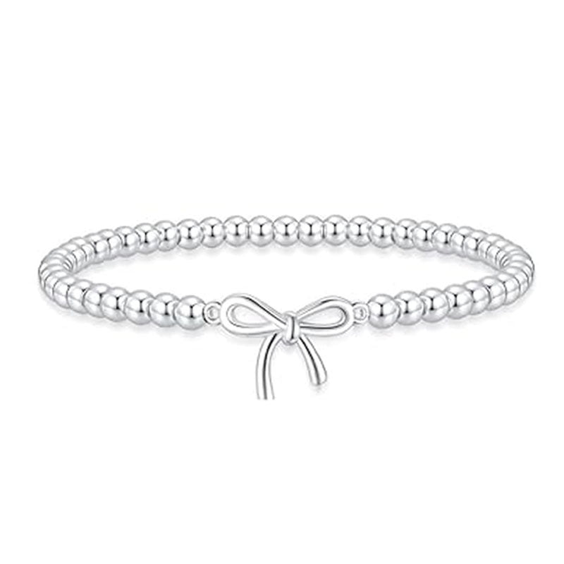 ‌‌Elegant Multi-Style Everyday Wear Beaded Neat Bow Stretch Bracelet